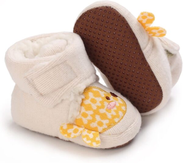Baby Winter Boots 6 12 Months Infant Boots Boots Baby Girls and Boys Warm Shoes Soft Booties Comfortable Boots Infant Toddler Fish Pattern Print Shoes Baby Shoes 6 12 Months Boy Sock Shoes Baby Boots - Image 4