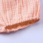 Baby Girl Solid Shorts Newborn Bloomers Kids Linen Blend Bread Pant Harem Shorts - Image 3