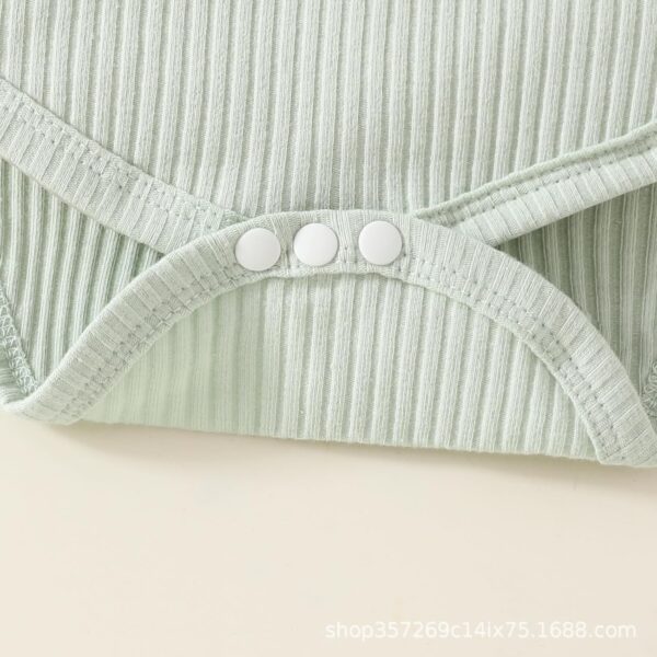 JiAmy Infant Baby Girls Outifts Newborn Daddy's Girl Ruffle Long Sleeve Tops Bodysuit and Bow Pants 2pcs Clothes Sets - Image 4