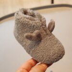 Infant Baby Boys Girls Classic for Boys and Girls Flat Plush Warm and Comfortable Cartoon Sheep Shape Boys Size 13 Shoes - Image 7