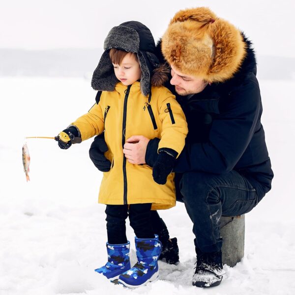 Harvest Land Kid Snow Boots Boys Winter Warm Comfortble Walking Boot Shoes - Image 6