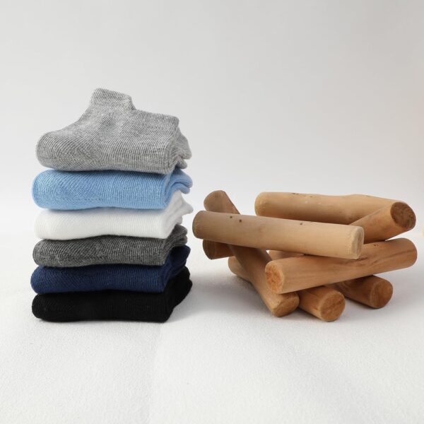 ARERWA Toddler Grip Socks 12 Pairs Anti-slip Toddler Socks Non Slip Baby Ankle Socks for 6-12 Months 1-7 Years Boys Girls - Image 2