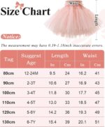 Happy Cherry Girl's Tutu Skirts Toddler Ruffle Layered Tulle Skirt Princess Tutu Pettiskirt Party Dance Bubble Mini Skirt 12 Months - 7 Years - Image 6