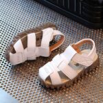 Amaone Boys Dress Shoes Size 4 Baby Fashion Summer Children Casual Shoes Kids Girls Sneaker Sandals Boys Baby Shoes Girl Rubber Shoes (White, 18-24Months) - Image 4