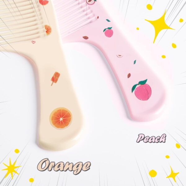 MEGAVOW 4 Pcs Girls Boys Hair Brush and Comb Set, Cute Styling Childrens Comb Hairbrushes Hairdressing Rat Tail Brush for Toddler Child's Hair - Image 7