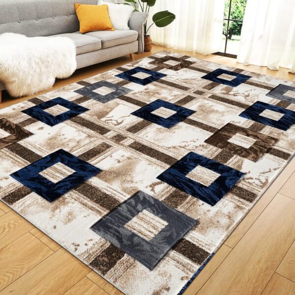 Cozy Haven Majestic Rug – Large Washable Non-Slip Carpet for Living Room, Bedroom, Lounge, Dining, Kitchen Fluffy Thick Soft Modern Indoor Floor Rugs (Des 2, 120x170 cm) - Image 2