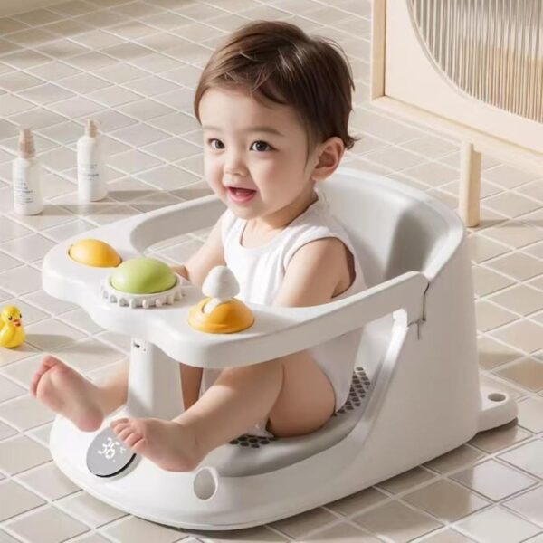 Baby Bath Seat - Baby Chair with Suction Cups | Non Slip Toddler Bath Toys for Sitting Up for Boys and Girls - Image 2