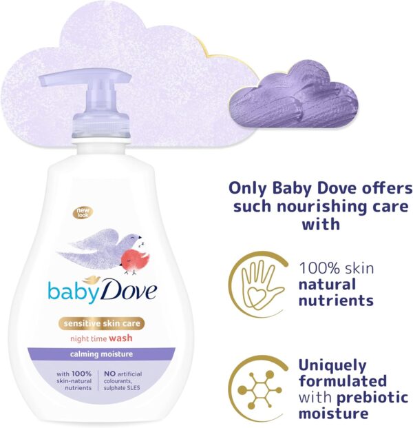 Baby Dove Calming Moisture Head to Toe Baby Wash 400 ml 6 Pack - Image 7