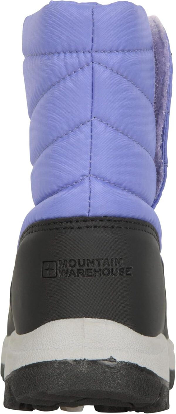 Mountain Warehouse Caribou Junior Kids Snow Boots - Snowproof, Fleece Lining, Warm, Insulated, High Traction Sole - Ideal For - Image 3