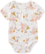 Newborn Baby Short Sleeve Bodysuits Cotton One-Piece Baby Boy Girl Clothes 5-Pack - Image 2