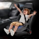 Jovikids I-Size Booster Seat for Car with ISOFIX, 125-150cm (Group 2/3, 6-12 Years), Portable Booster Seat for Kids, Comfortable, Compact, Convenient for Everyday Use, Great for Travel, ECE R129, Blue - Image 2