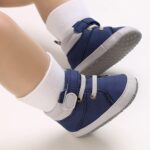 Baby Boots 6 12 Months Girls Newborn Shoes Boots Baby Girls and Boys Warm Shoes Soft Comfortable Canvas Infant Toddler Home Shoes Baby Slippers 12 18 Months Baby Sock Shoes Boots - Image 4