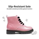 DREAM PAIRS Girls Mid Calf Riding Combat Ankle Boots - Image 2