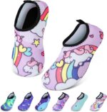 AOOSU Kids Water Shoes, Kids Swim Shoes Lightweight Toddlers Baby Aqua Socks