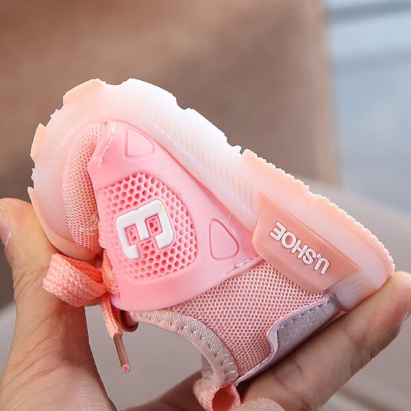 SRTUMEY Toddler Boys Shoes Cartoon Luminous Sport Sneaker Little Fashion Cute Soft Lighted Athletic Light Up Trainers for Girls Kids Infant Tennis Shoes - Image 7