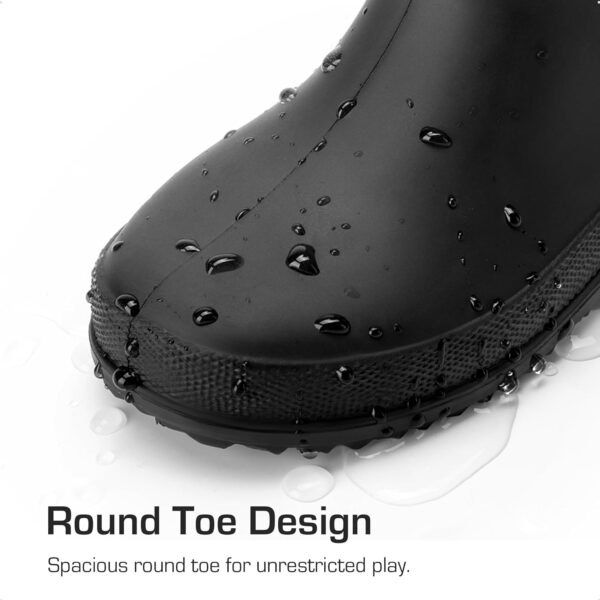 DREAM PAIRS Kids Rain Boots Boys Girls Lightweight Boots Waterproof Easy-on Outdoor Playing Rain Boot Unisex-Child - Image 2