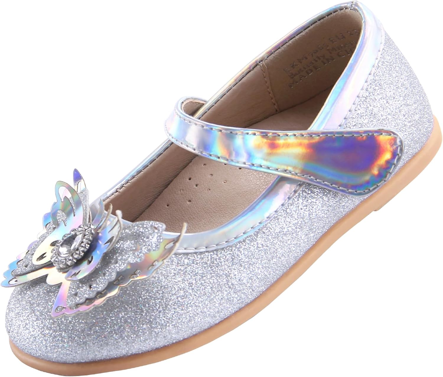 716zq-PjeML._AC_SL1500_.jpg Ballet Shoes for Girls Kids Princess Shoes - Multi-Colored for Ages 2-7 Years - Girls Wedding Shoes - Party Gift White, Pink, Blue, Black Ballet Shoes - Flat Shoes Flower Girl Shoes - Image 1