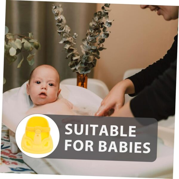 GARVALON Baby Bath Seat Secure Sturdy Bathing Chair Toddler Shower Seat for Bathing - Image 7