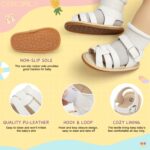 CENCIRILY Infant Baby Girls Summer Sandals Newborn Bow-Knot Open Toe Beach Shoes Casual Lightweight Anti Slip Sole Flat - Image 5