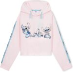 Disney Stitch Hoodie for Girls - Cropped Sweatshirt Fashion Top for Girls and Teenagers 7-14 Years - Stitch Gifts