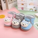 Baby Boy Booties 12 18 Months Baby Shoes Boots Baby Shoes Warm Cute Short Boots Shoes Fashion Printing Non Slip Breathable Toddler Boots Baby Slipper Socks 0 6 Monthsinfant Boots Boots - Image 4