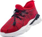 Boys Trainers Kids Running Shoes PE Trainers Breathable Sports Tennis Sneakers Slip-On Outdoor Athletic Walking Shoes