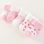 Unisex Baby Terry Socks 5-Pack for Baby Boy and Girl 0-12 Months Warm Cotton Socks - Image 3