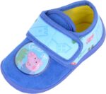 ABSOLUTE FOOTWEAR Childrens Kids Infants Boys Winter Slip On Touch and Close Cartoon Pig Slippers