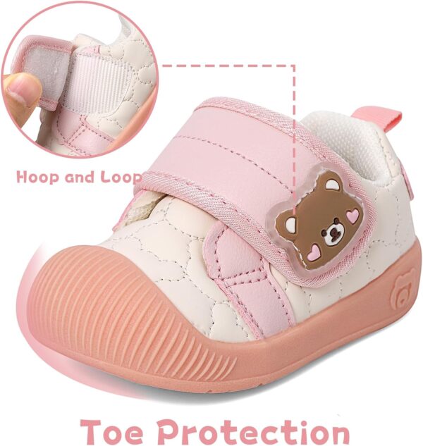 MASOCIO Baby Boy Girl First Walking Shoes Infant Toddler Trainers Rubber Anti-Slip Prewalker Shoes - Image 3