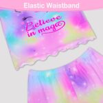 MHJY Girls Pyjamas Ruffled Short Sleeve PJs Sets Unicorn Pajamas 2 Pcs Shirt and Shorts Casual Girls' Nightwear Sleepwear Clothes - Image 4