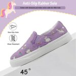 maxvinci Kids Slip On Canvas Shoes Girls Boys Casual Trainers Breathable Flat Sneakers Pumps Plimsoles with Cartoon Pattern Print - Image 3