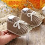 LAWKUL Baby Booties Knit Newborn Shoes Cozy First Walkers Infant Toddler Boots for Boy Girls 0-3 Months - Image 2