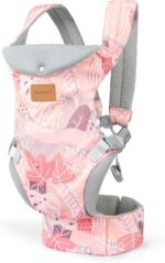 YooxArmor Baby Carrier Newborn to Toddler, Ergonomic Adjustable Toddler Carrier for 7-66 Lbs, Cozy Lightweight Infant Carrier with Neck Support, Baby Holder Carrier with Lumbar Support for Mom Dad