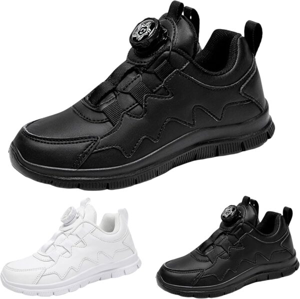 Girls Boys School Shoes - Kids Sports Athletic Shoes Toddler Little Kids Shoes Toddlers Home Shoes Road Trail Running Shoes Soft Dance Plimsolls Tennis School Trainers Shoes - Image 2