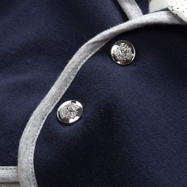 FamukaBaby Boys Romper One-Piece Suit Gentleman Jumpsuit Bow Tie Cotton Formal Outfits - Image 5