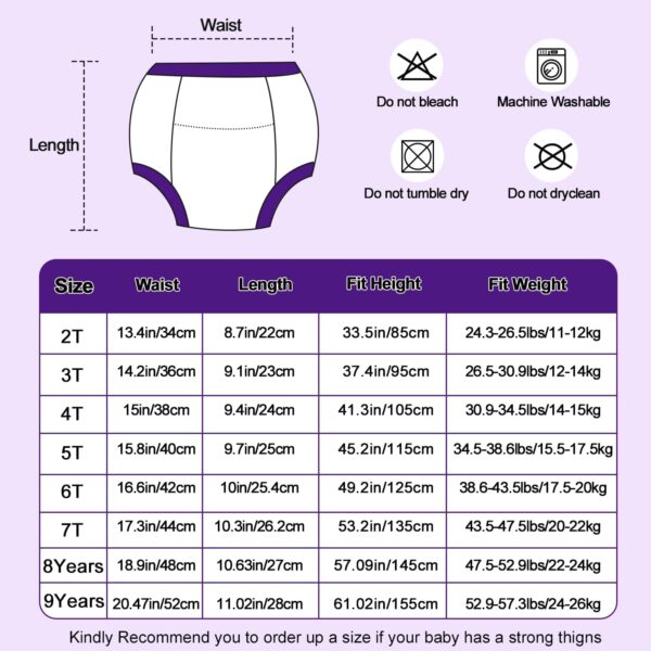 MOEMOE BABY Potty Training Pants Boys Training Pants Toilet Training Pants Toddler Training Pants Reuasable Potty Training Underwear,4 pack - Image 6