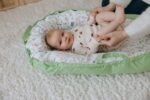 Baby Lounger (Green/White, Forest) - for Newborns to Toddlers Between 0-24 Months + Portable + Water-Resistant + 100% Cotton - Image 6