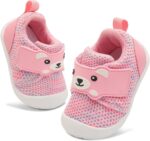 JOINFREE Baby Walking Shoes Wide Toddler Boys Girls Infant Sneakers Breathable Barefoot Slip On Tennis Crib Shoes