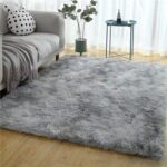 Calore Area Rugs Fluffy Living Room Rugs 80x120cm, Shaggy Area Rug Bedroom Carpet Large Rug Soft Kids Room Rugs Comfortable Floor Mat for Home Decor (Grey White, 80 x 120 cm) - Image 7