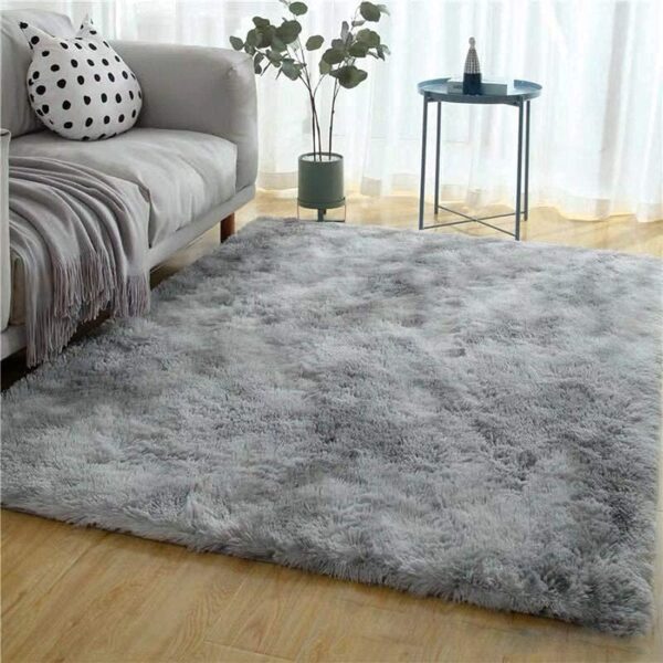Calore Area Rugs Fluffy Living Room Rugs 80x120cm, Shaggy Area Rug Bedroom Carpet Large Rug Soft Kids Room Rugs Comfortable Floor Mat for Home Decor (Grey White, 80 x 120 cm) - Image 7