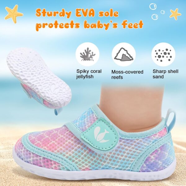 JOINFREE Toddler Water Shoes Boys Girls Sandals Barefoot Kids Breathable Aqua Shoes for Swim Pool Indoor Home Shoes - Image 2