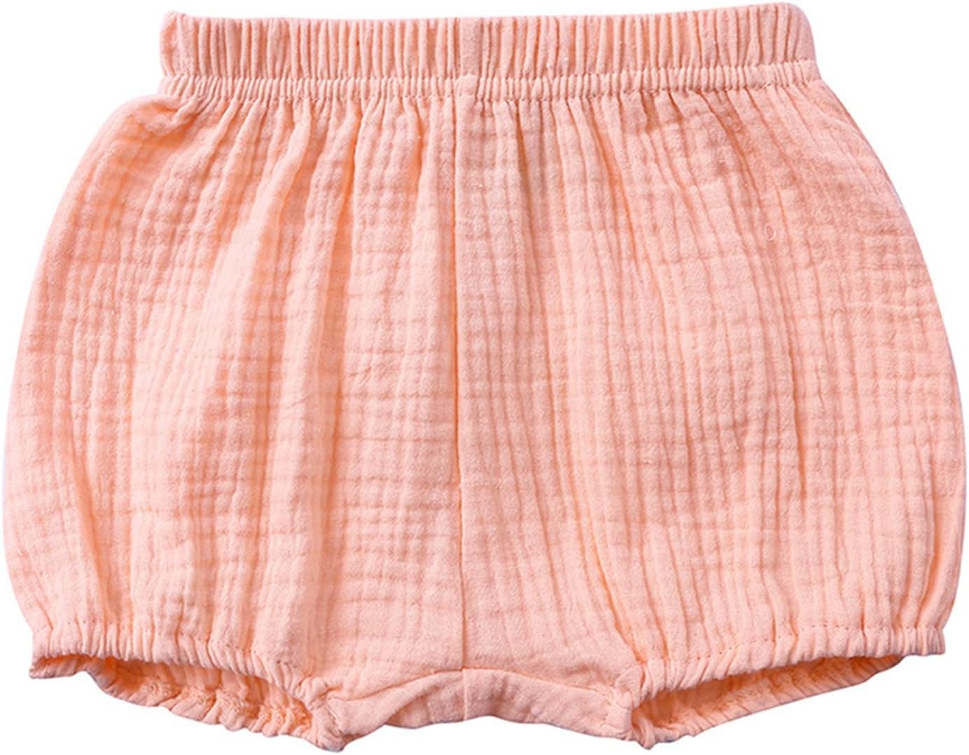 71A6XCG6HKL._AC_SL1500_.jpg Toddler Baby Boys Girls Bloomers Shorts Kids Cute Solid Color Lightweight Breathable Cotton Linen Shorts Infant Baby Diaper Cover Summer Loose Harem Short Underwear - Image 1