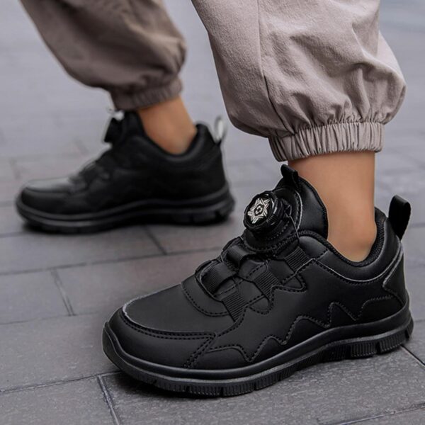 Girls Boys School Shoes - Kids Sports Athletic Shoes Toddler Little Kids Shoes Toddlers Home Shoes Road Trail Running Shoes Soft Dance Plimsolls Tennis School Trainers Shoes - Image 3