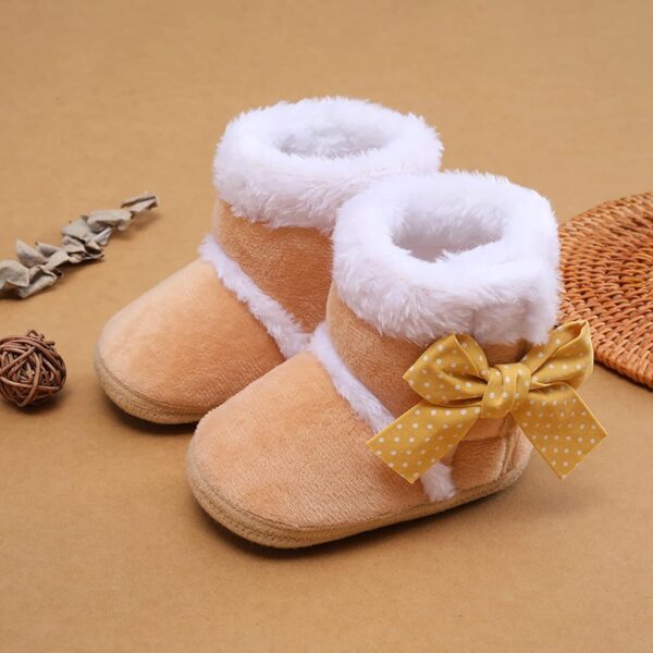 Infant Dress Shoes Boys Toddler Boys And Girls Plush Snow Booties Warming Shoes Baby Soft Boots Infant Baby Shoes Infant Shoes Boys - Image 3
