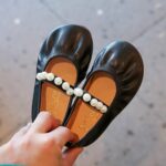 Girls Kids Leather Soft Sandals Dress Dance Loafers Beaded Strap Summer Casual Shoes Baby Toddler Ankle Closed Toe Shoes - Image 5