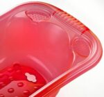 Large 50 Litre Aqua Clear Transparent Baby Bath Tub with Drainage Plug BPA Free (Pink) - Image 2