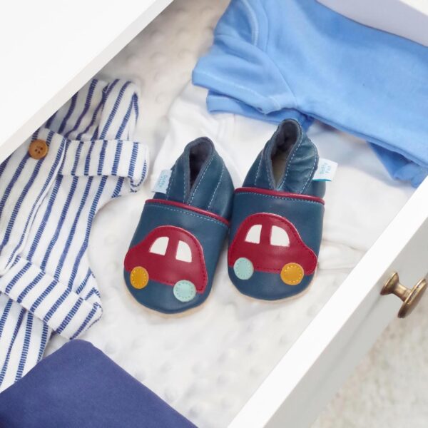 Dotty Fish Baby Boy's Fire Engine First Walker Shoe - Image 4