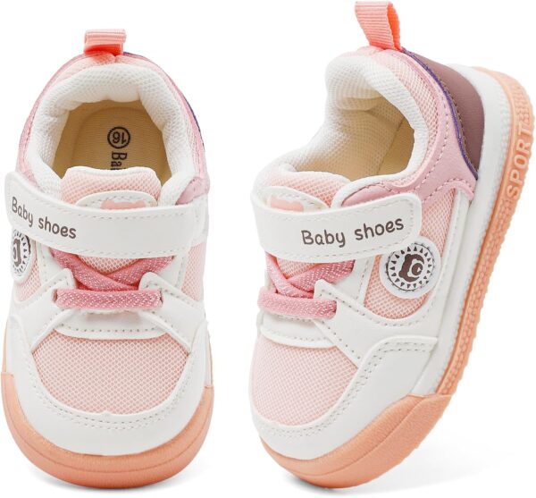 MASOCIO Baby Boys Girls First Walking Shoes Infant Toddler Trainers Non-Slip Shoes - Image 2