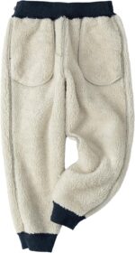 Kids Girls Boys Fleece Jogging Trouser Sweatpants Warm Winter Childrens School Play Tracksuit Classic Bottom Soft Jog Pants - Image 6