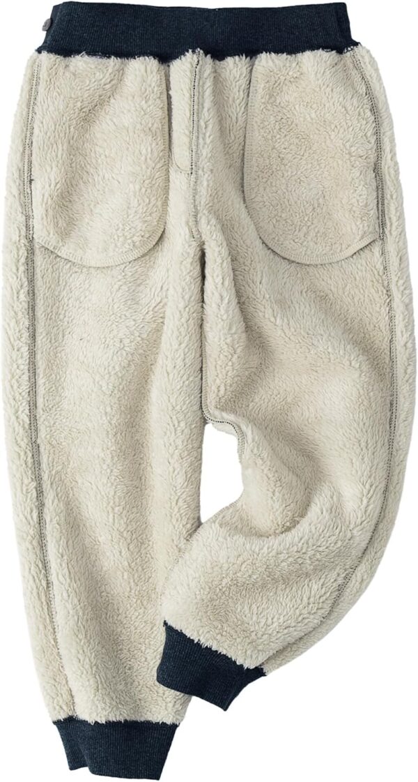 Kids Girls Boys Fleece Jogging Trouser Sweatpants Warm Winter Childrens School Play Tracksuit Classic Bottom Soft Jog Pants - Image 6